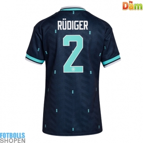 Billiga Tyskland Antonio Rudiger #2 Bortatröja Dam VM 2026 Kortärmad
